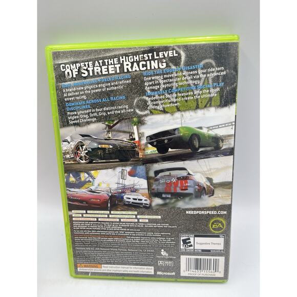 Need for Speed ProStreet (Xbox 360) CIB Complete w/ Manual TESTED - Picture 2 of 8